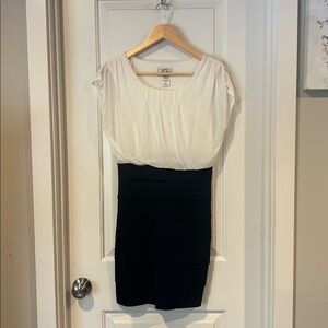 Sweet Storm Monochrome Dress